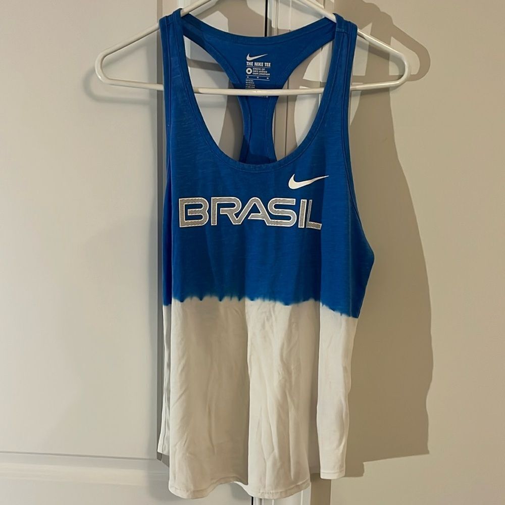 Brasil Olympics Beach Volleyball Racer Back Tank Sleeveless Drip T Shirt Jersey